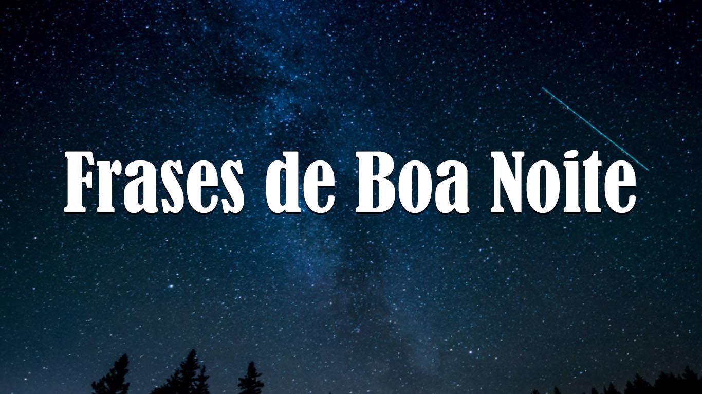 Frases de boa noite