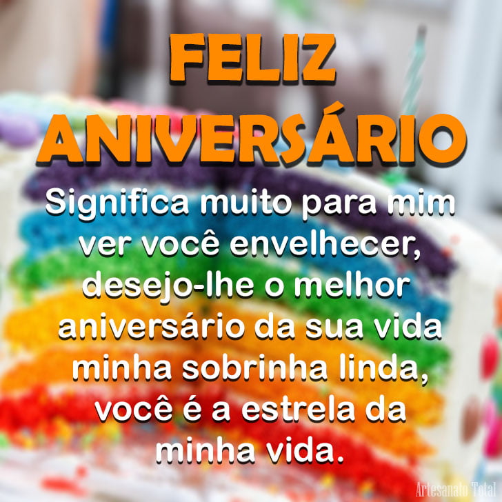 Mensagem de aniversário para sobrinha querida – Feliz Aniversário